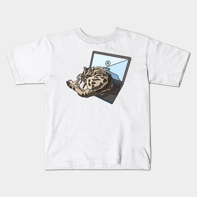 Cat uses Unconventional Pillow Kids T-Shirt by Archit.Haus